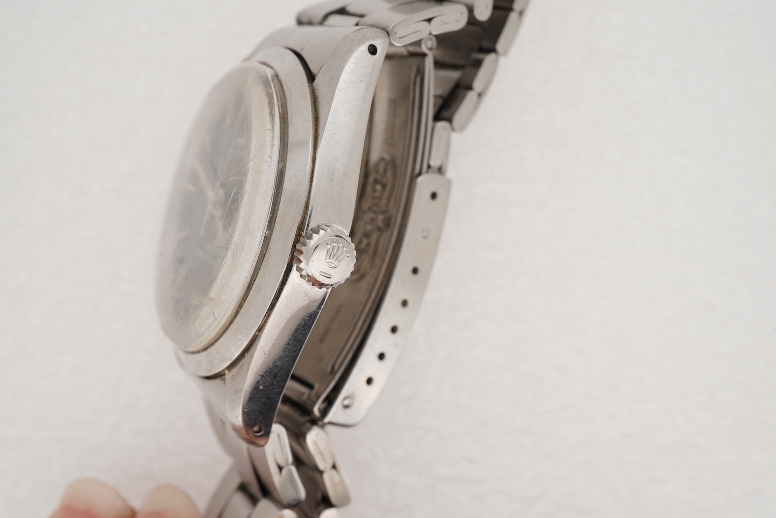 A gentleman's mid 1980's stainless steel Tudor Oyster Prince self-winding rotor wrist watch, on a stainless steel Tudor bracelet